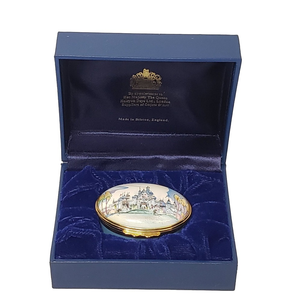 Halcyon Days Enamels Sleeping Beauty Castle Box 45 Years 581/1955 Disney